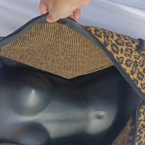 Tally-Ho LEOPARD ACRYLIC ZIP CARDIGAN SWEATER  SZ M - Picture 4 of 6